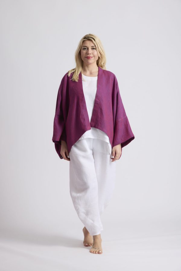 Ava - Short linen jacket