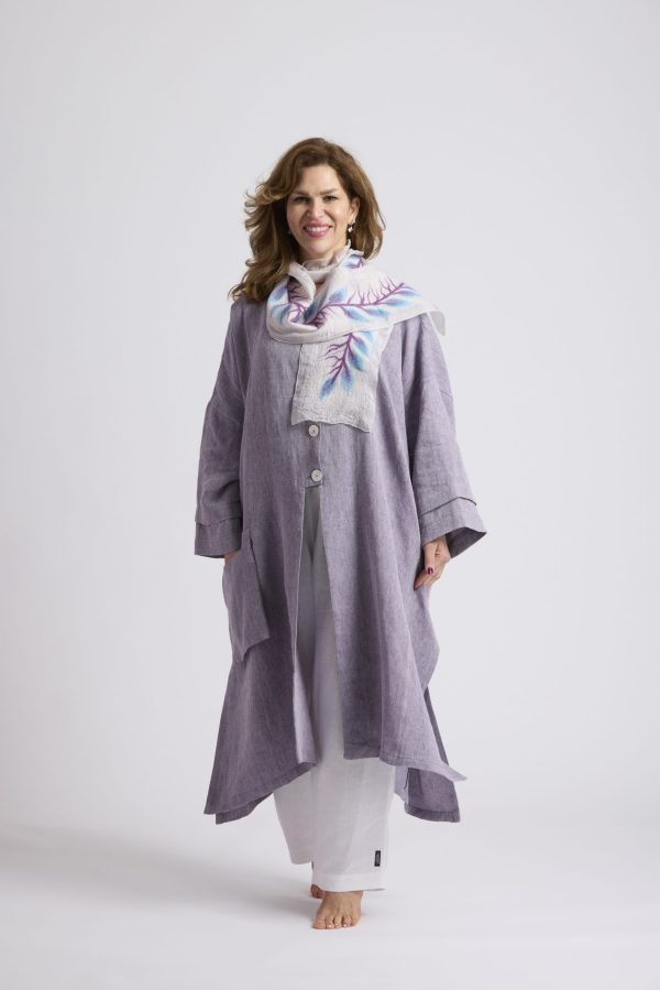 Violet - Herringbone Irish Linen - Image 3